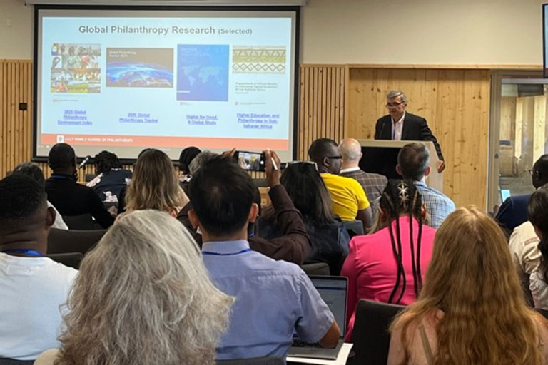 Dean Amir Pasic speaking at CAPSI