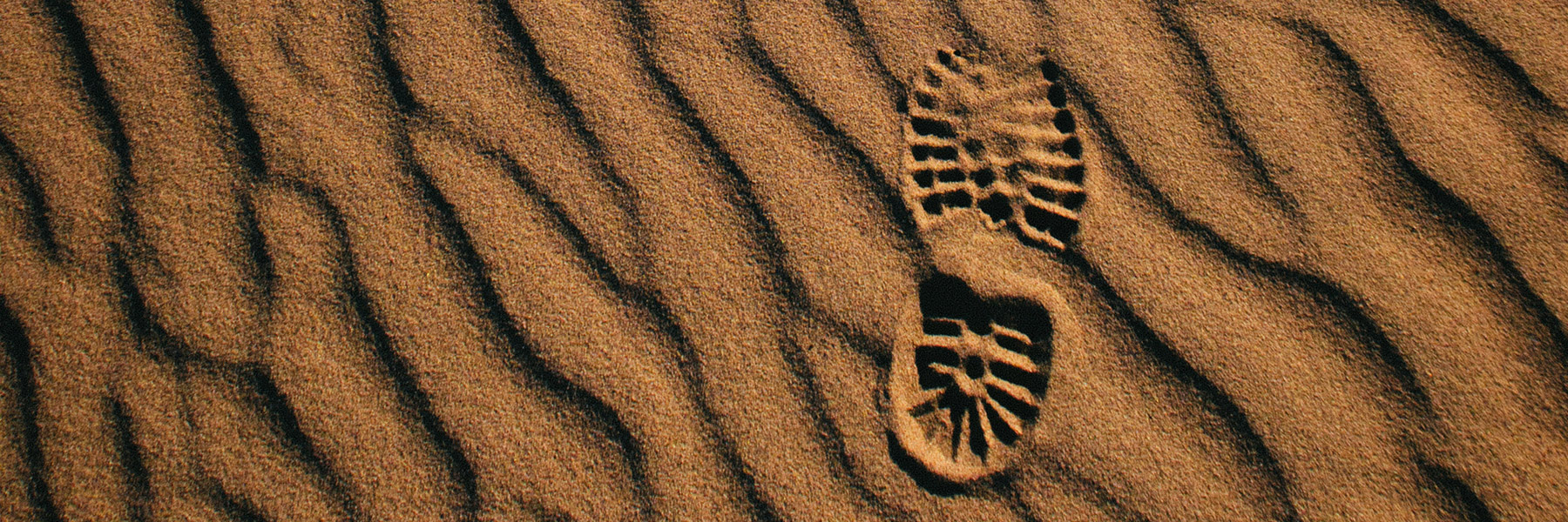 footprint in the sand